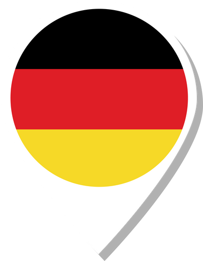 Germany flag check-in icon.